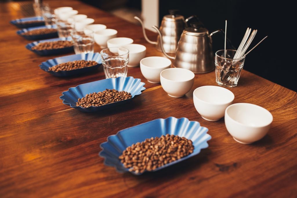 The art of coffee tasting for the purpose of recognising a quality product